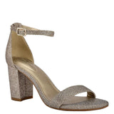 Bandolino Armory Heeled Sandal Gold  BNARMORY2-713 Women's