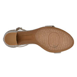 Bandolino Armory Heeled Sandal Gold  BNARMORY2-713 Women's