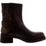 Steve Madden Brixton Boot Brown Distressed  BRIX03S1-BRN Women's