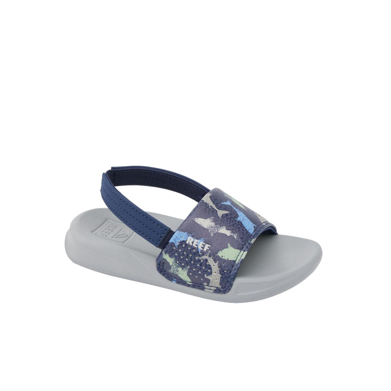 Reef Little One Slide Navy Shark  CJ6629 Toddler