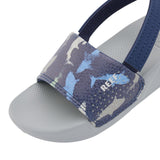 Reef Little One Slide Navy Shark  CJ6629 Toddler