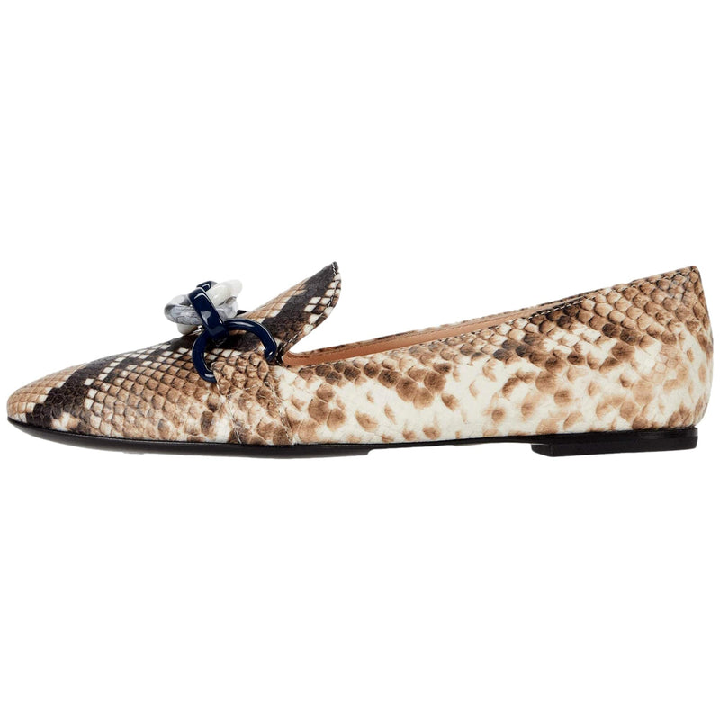 AGL Chain Link Loafer Fog Snakeskin  CL-LOAFER-FOG Women's