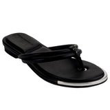 DKNY Clemmie Thong Flip Flop Black  CLEMMIE-BLK Women's