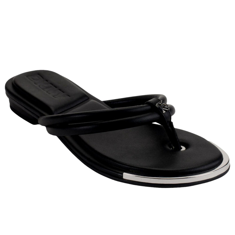 DKNY Clemmie Thong Flip Flop Black  CLEMMIE-BLK Women's