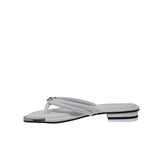 DKNY Clemmie Thong Flip Flop White  CLEMMIE-WHT Women's