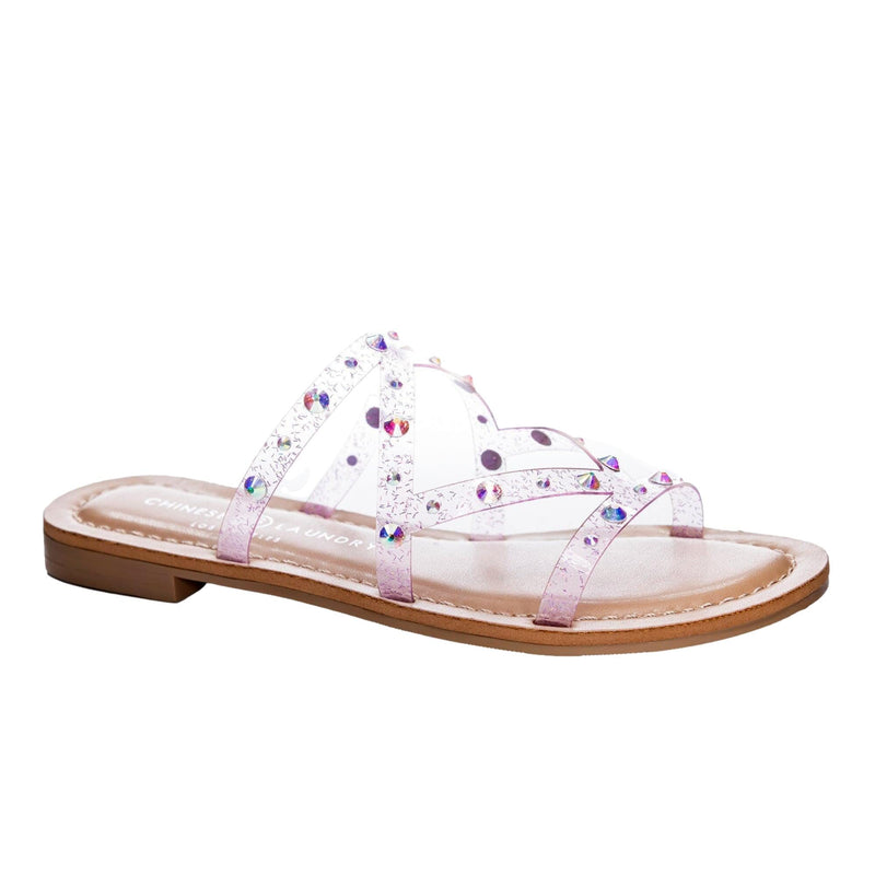 Chinese Laundry Coralie Pink Glitter Vinyl  CORALIE-663 Women's
