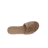 COACH Holly Quilted Leather Sandal Buff  CR047-BUF Women's