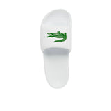 Lacoste Croco 1.0 123 1 Slides White / Green  CROCO-WHT Men's