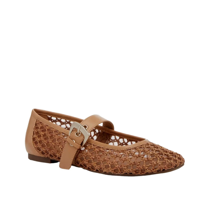 Crown Vintage Nalahni Mary Jane Flat Brown  CV-NALAHNI-BRN Women's