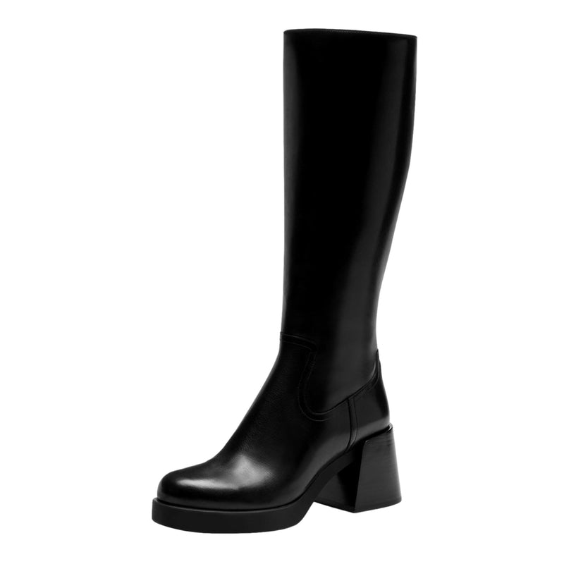 Coach Natasha Leather Boot Black  CW982-001 Women's