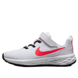 Nike Revolution 6 NN PSV White/Gridiron/Laser Orange/Sea Coral  DD1095-101 Pre-School