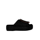 Kelsi Dagger Brooklyn Dover Platform Sandal Black  DOVEROR Women's