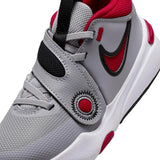 Nike Team Hustle D 11 Cement Grey / Gym Red - Black  DV8994-006 Pre-School