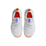 Nike Team Hustle D 11 White / Total Orange - Vapor Green  DV8994-103 Pre-School