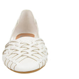 Journee Collection Ekko Woven Huarache Flats White  EKKO-WHT Women's