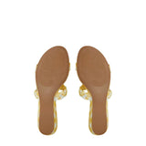 Draper James Chambray Braided Ellie Sandals Yellow  ELLIE-YEL Women's