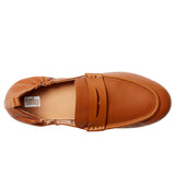FitFlop Allegro Leather Penny Loafers Light Tan  EN1-592 Women's