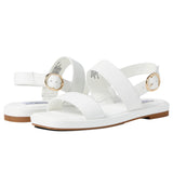 Steve Madden Ethos Sandal White Leather  ETHO01S1-110 Women's
