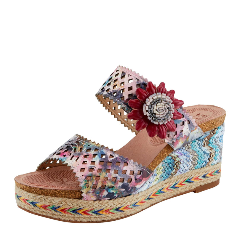 L'Artiste by Spring Step Evesgarden Pink Multi  EVESGARDEN-699 Women's