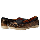 Five Tribe Fabulous Copper Black Croc Leather  FABULOUS-COPBLK Women's