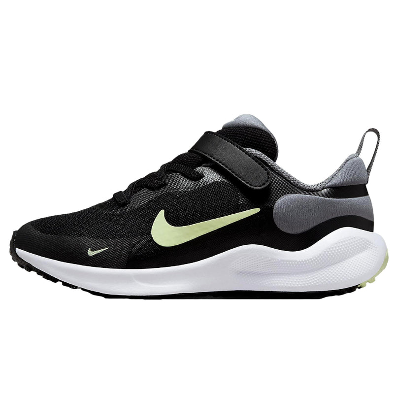Nike Revolution 7 Black / Barely Volt - Smoke Grey  FB7690-006 Pre-School