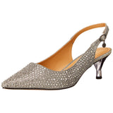 J. Renee Ferryanne Pump Pewter Glitter / Rhinestones  FERRYA-GFPEW Women's
