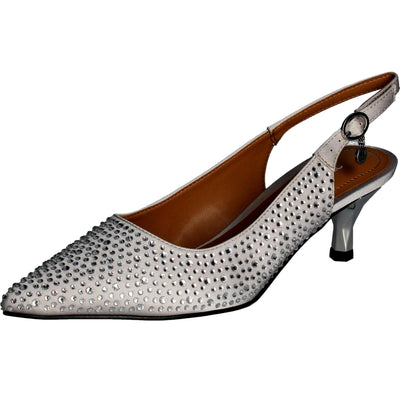 J. Renee Ferryanne Steel Grey Satin  FERRYA-SASTG-040 Women's