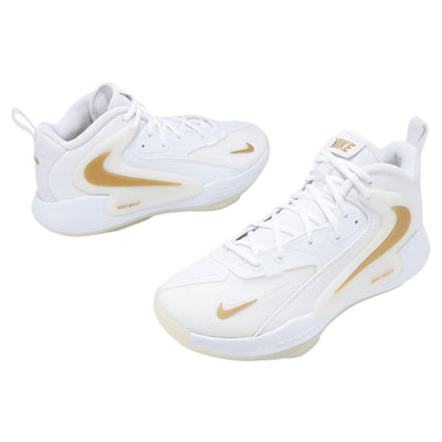Nike Zoom Hyperset 2 White / White - Metallic Gold  FQ7070-104 Men's