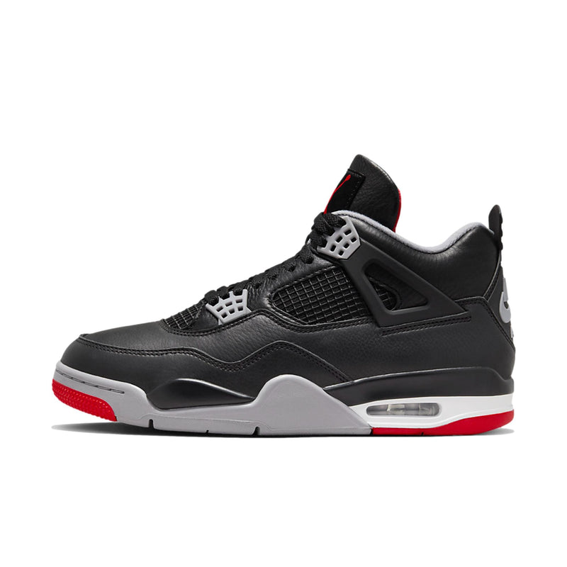 Nike Air Jordan 4 Retro Black/Fire Red-Cement Grey  FV5029-006 Men's