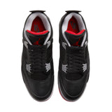 Nike Air Jordan 4 Retro Black/Fire Red-Cement Grey  FV5029-006 Men's