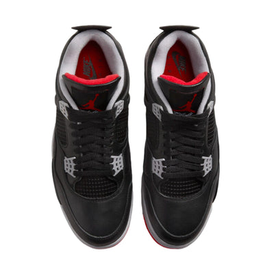 Nike Air Jordan 4 Retro Black/Fire Red-Cement Grey  FV5029-006 Men's