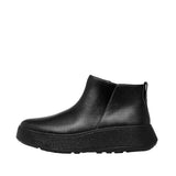 Fitflop F-Mode Leather Flatform All Black  GM2-090-050 Women's