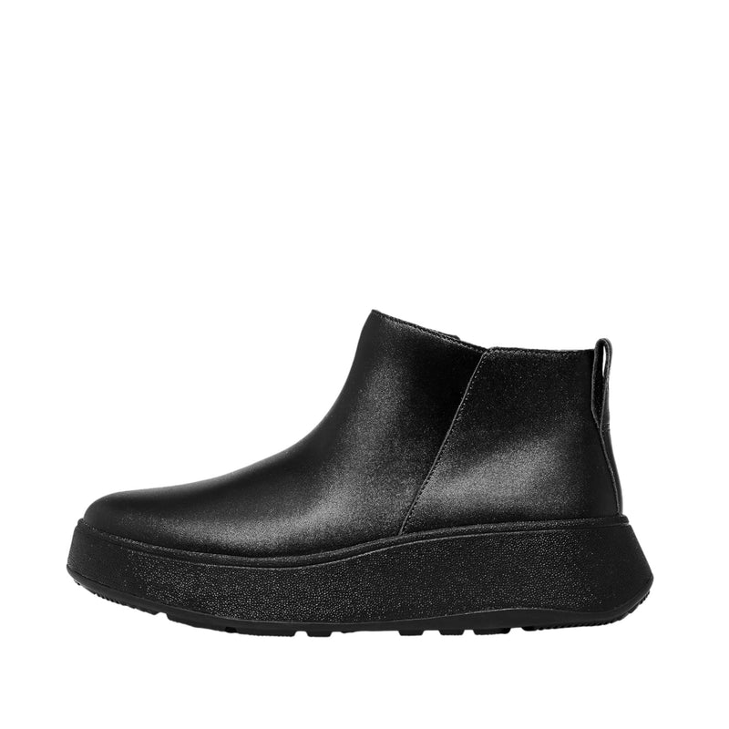Fitflop F-Mode Leather Flatform All Black  GM2-090-050 Women's
