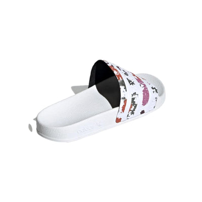 Adidas Adilette Floral Slides White / White / White  H00142 Women's