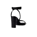 KAANAS Shania Diamond Heel With Ankle Strap Black  H00153R-001 Women's