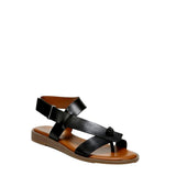 Franco Sarto Glenni Ankle Strap Flat Sandal Black  H0507L1001 Women's