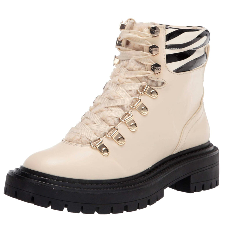 Circus by Sam EdeIman Flora Mid Calf Boot Ivory Multi / Zebra Print  H3850M3100 Women's
