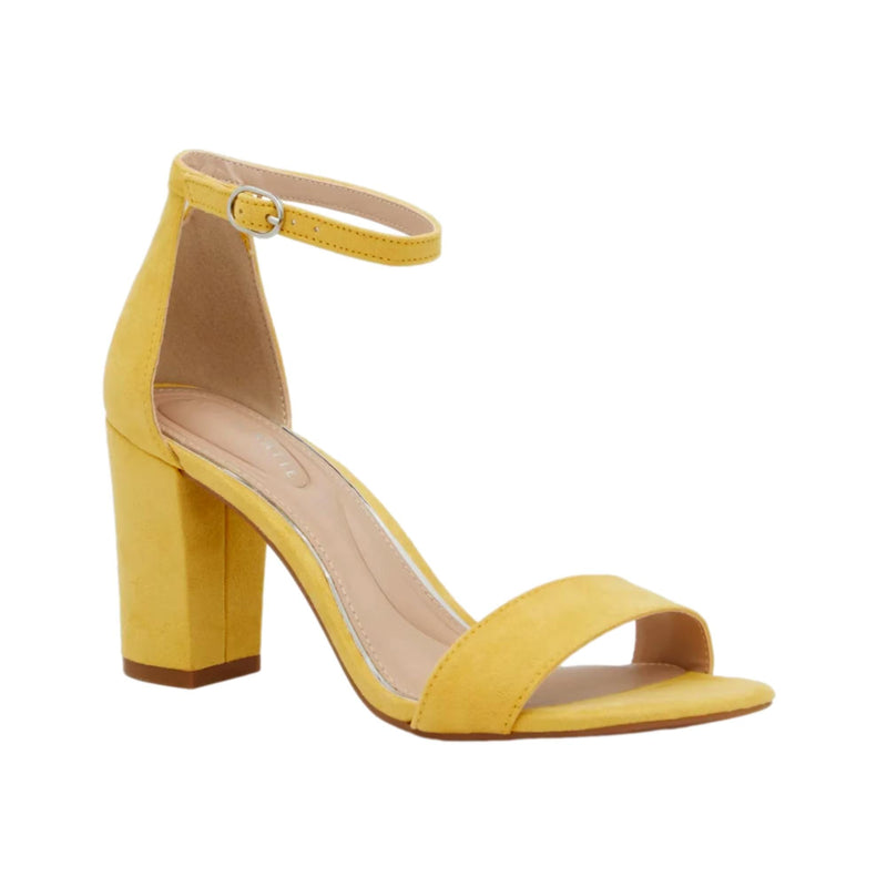 Kelly & Katie Hailee Ankle Strap Heel Yellow  HAILEE-YLW Women's