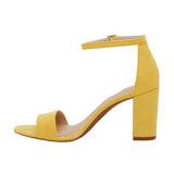 Kelly & Katie Hailee Ankle Strap Heel Yellow  HAILEE-YLW Women's