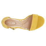 Kelly & Katie Hailee Ankle Strap Heel Yellow  HAILEE-YLW Women's