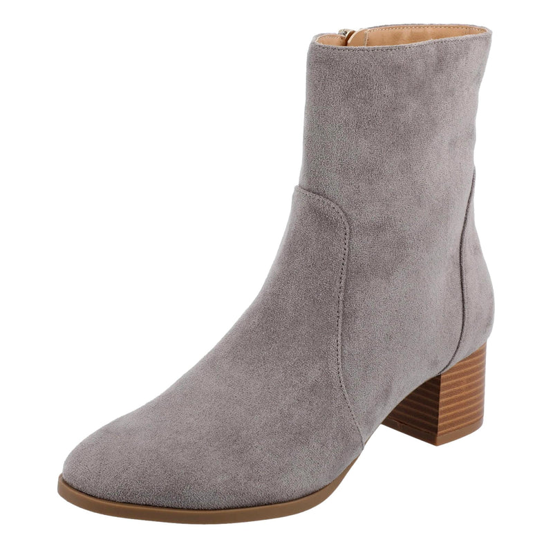 Journee Collection Comfort Foam Hayven Booties Grey  HAYVEN-WD-GRY Women's