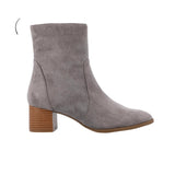 Journee Collection Comfort Foam Hayven Booties Grey  HAYVEN-WD-GRY Women's