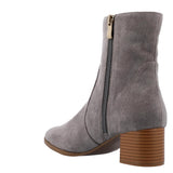 Journee Collection Comfort Foam Hayven Booties Grey  HAYVEN-WD-GRY Women's
