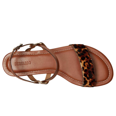Bernardo Henre Haircalf Natural Leopard / Luggage  HENRE-HAIRCALF Women's