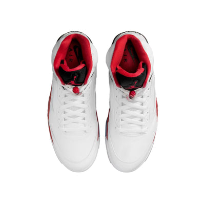Nike Air Jordan 5 Retro OG White / Fire Red - Black  HQ7978-101 Men's