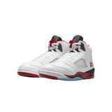 Nike Air Jordan 5 Retro OG White / Fire Red - Black  HQ7978-101 Men's