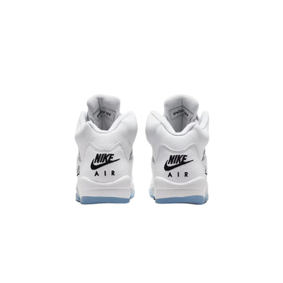 Nike Air Jordan 5 Retro OG White / Black / Metallic Silver  HQ7980-103 Grade-School