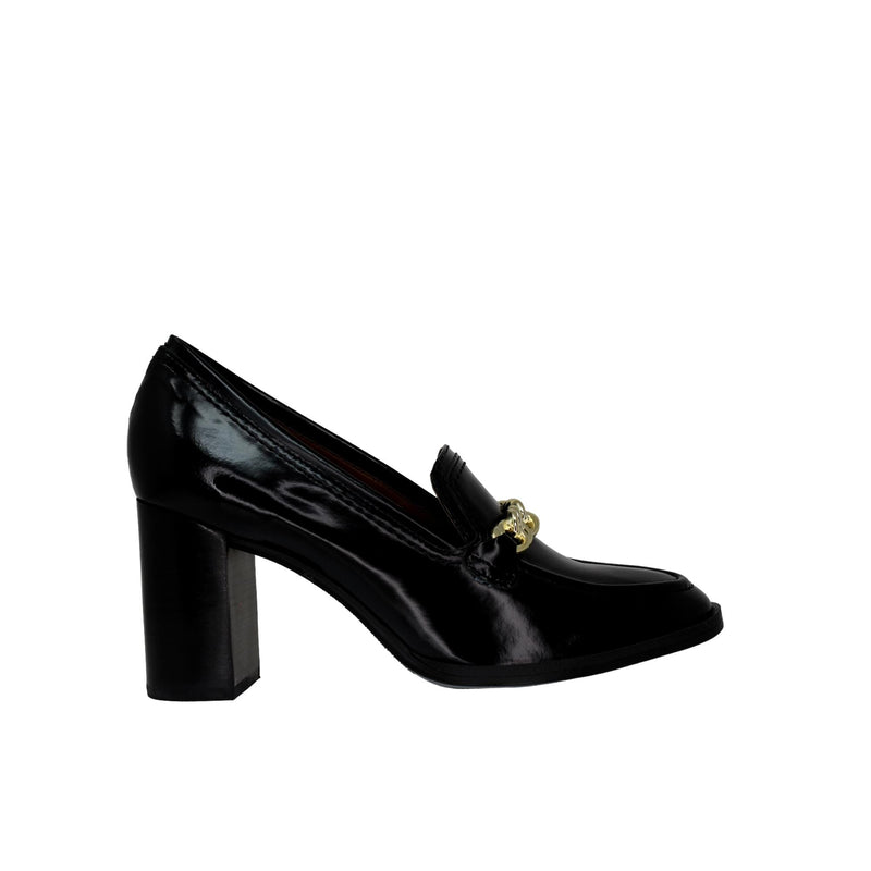 Lifestride Bliss Womens Leather Slip-on Loafer Heels Black  I3594L1001 Women's