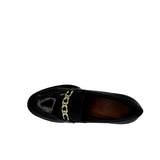 Lifestride Bliss Womens Leather Slip-on Loafer Heels Black  I3594L1001 Women's