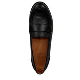 Naturalizer Milo Loafer Black Lizard  I3676S5003 Women's